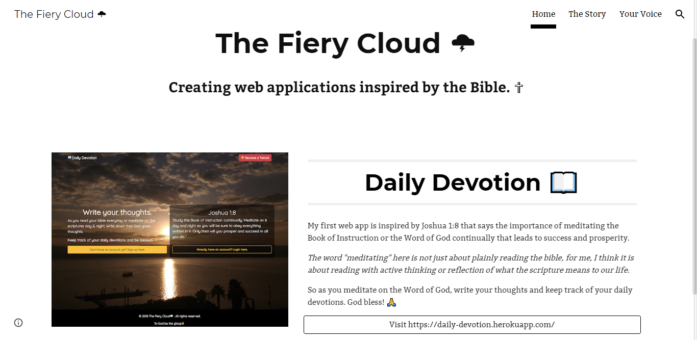 The Fiery Cloud